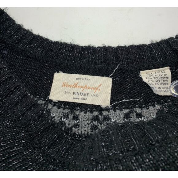 Weatherproof Vintage Faire Isle sweater gray and red size xl - Picture 2 of 4